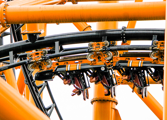 The Steel Curtain roller coaster at Kennywood Park, West Mifflin, PA