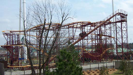 Greezed Lightnin' Rollercoaster at Six Flags Kentucky Kingdom