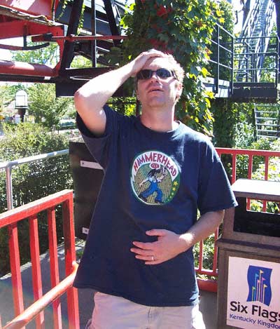 T2, an inverted Rollercoaster at Six Flags Kentucky Kingdom, Louisville, KY