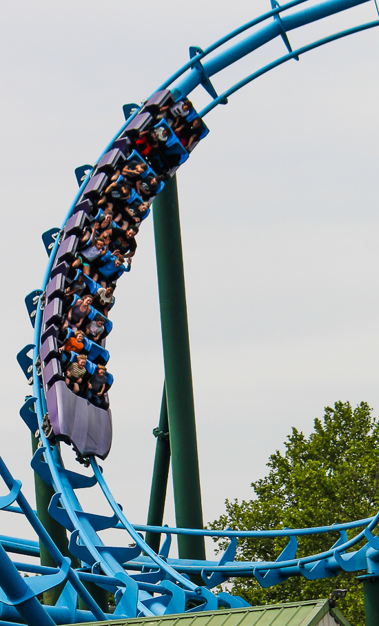 The Lightning Run Rollercoaster at Kentucky Kingdom Theme Park, Louisville, Kentucky