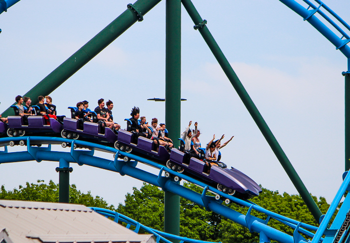 The Lightning Run Rollercoaster at Kentucky Kingdom Theme Park, Louisville, Kentucky