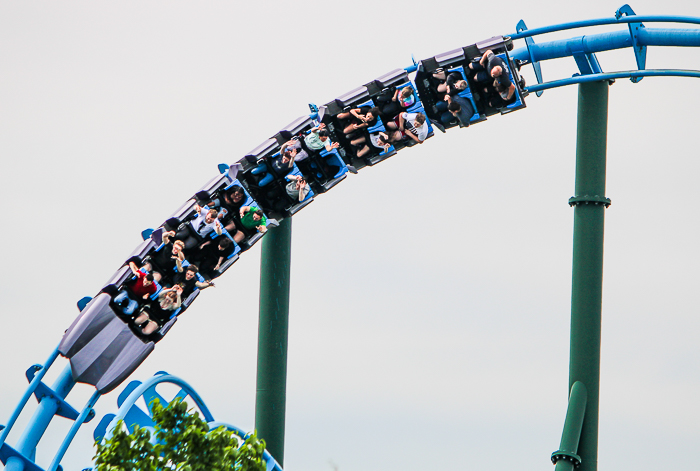 The Lightning Run Rollercoaster at Kentucky Kingdom Theme Park, Louisville, Kentucky