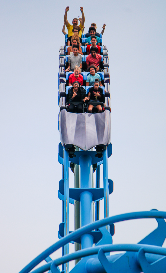 The Lightning Run Rollercoaster at Kentucky Kingdom Theme Park, Louisville, Kentucky