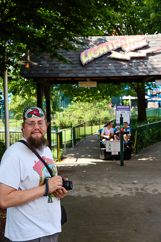 Lightning Run at Kentucky Kingdom Theme Park, Louisville, Kentucky