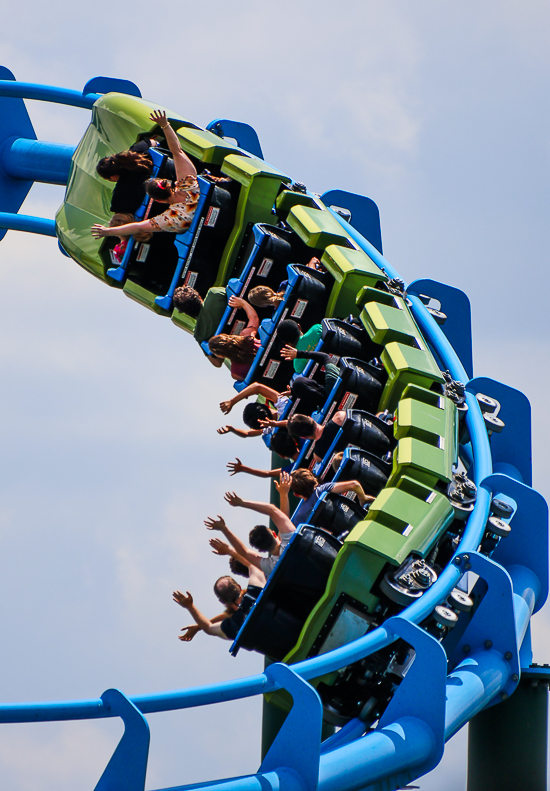 Lightning Run at Kentucky Kingdom Theme Park, Louisville, Kentucky