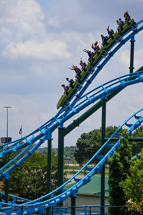 Lightning Run at Kentucky Kingdom Theme Park, Louisville, Kentucky