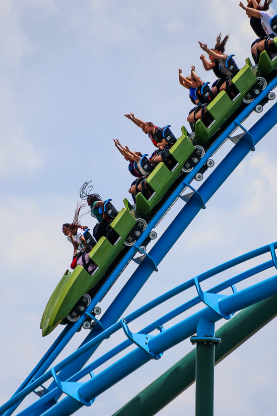 Lightning Run at Kentucky Kingdom Theme Park, Louisville, Kentucky