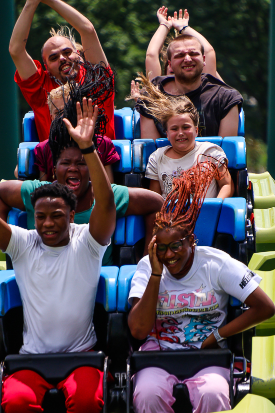 Lightning Run at Kentucky Kingdom Theme Park, Louisville, Kentucky