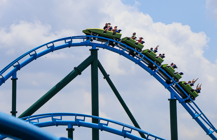 Lightning Run at Kentucky Kingdom Theme Park, Louisville, Kentucky