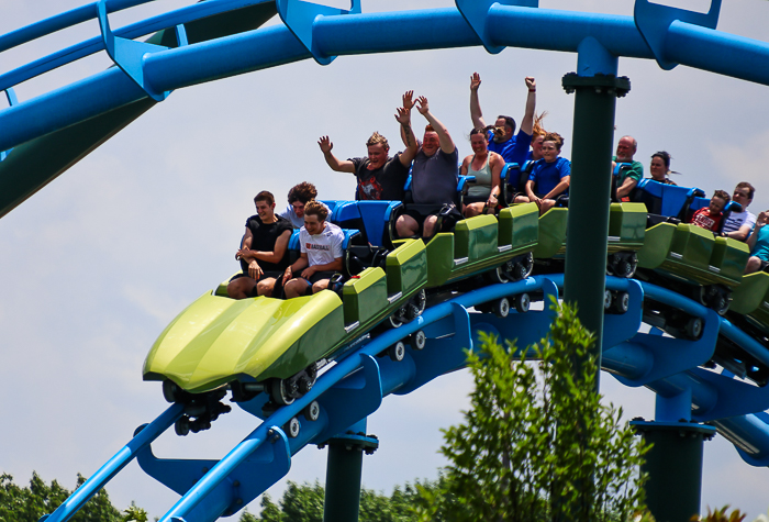 Lightning Run at Kentucky Kingdom Theme Park, Louisville, Kentucky