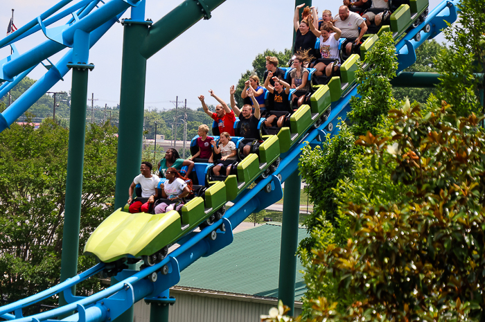 Lightning Run at Kentucky Kingdom Theme Park, Louisville, Kentucky
