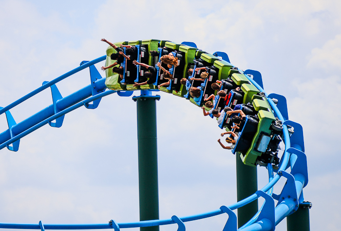 Lightning Run at Kentucky Kingdom Theme Park, Louisville, Kentucky