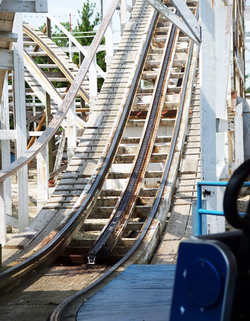 The Little Dipper Roller Coaster at Kiddieland, Melrose Park, Illinois