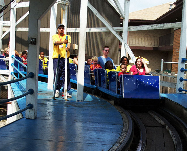 The Little Dipper Roller Coaster at Kiddieland, Melrose Park, Illinois