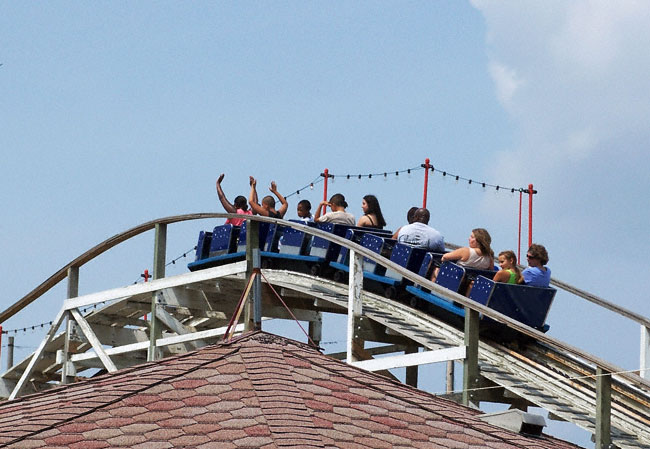 The Little Dipper Roller Coaster at Kiddieland, Melrose Park, Illinois