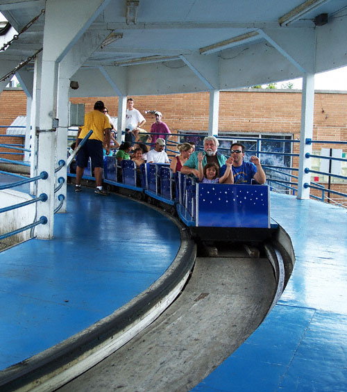 The Little Dipper Roller Coaster at Kiddieland, Melrose Park, Illinois