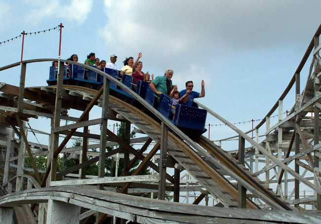 The Little Dipper Roller Coaster at Kiddieland, Melrose Park, Illinois