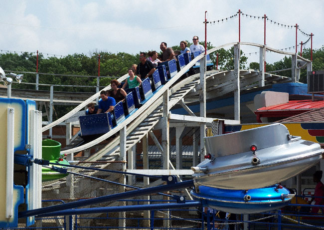 The Little Dipper Roller Coaster at Kiddieland, Melrose Park, Illinois