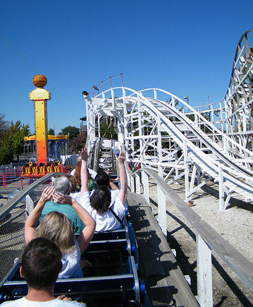 The Little Dipper Roller Coaster at Kiddieland, Melrose Park, Illinois
