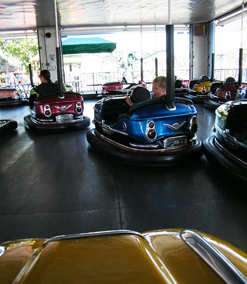 The Scooter Bumper Cars at Kiddieland, Melrose Park, Illinois