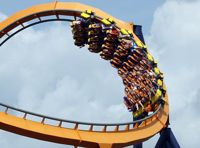 The Dominator Roller Coaster at Kings Dominion, Doswell, Virginia