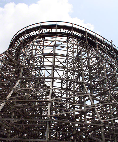 The Hurler Roller coaster at Kings Dominion, Doswell, Virginia