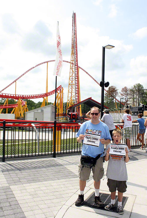 The Intimidator 305 Rollercoaster at Kings Dominion, Doswell, Virginia