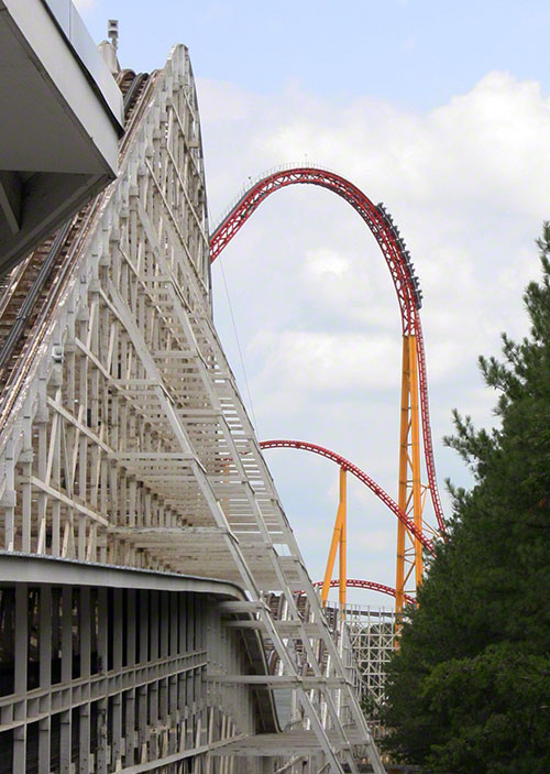 The Intimidator 305 Roller coaster at Kings Dominion, Doswell, Virginia