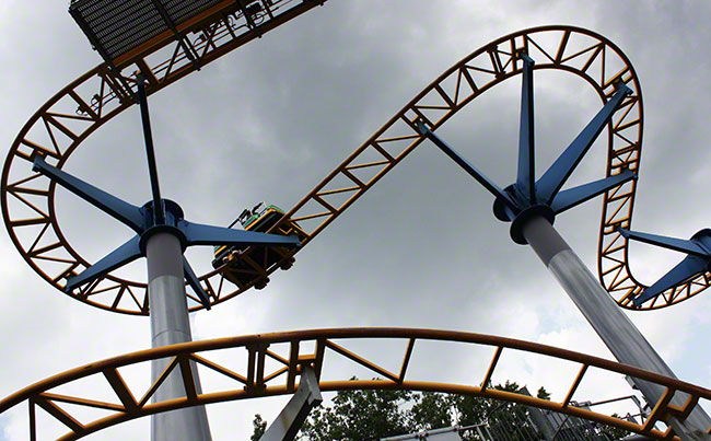 The Ricochet Roller coaster at Kings Dominion, Doswell, Virginia