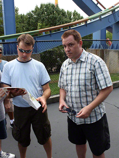 The Shock Wave Roller coaster at Kings Dominion, Doswell, Virginia