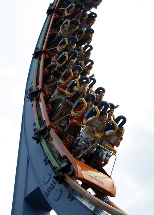 The Shock Wave Roller coaster at Kings Dominion, Doswell, Virginia