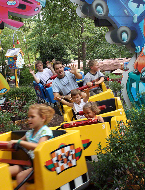 The Taxi Jam Roller Coaster at Kings Dominion, Doswell, Virginia