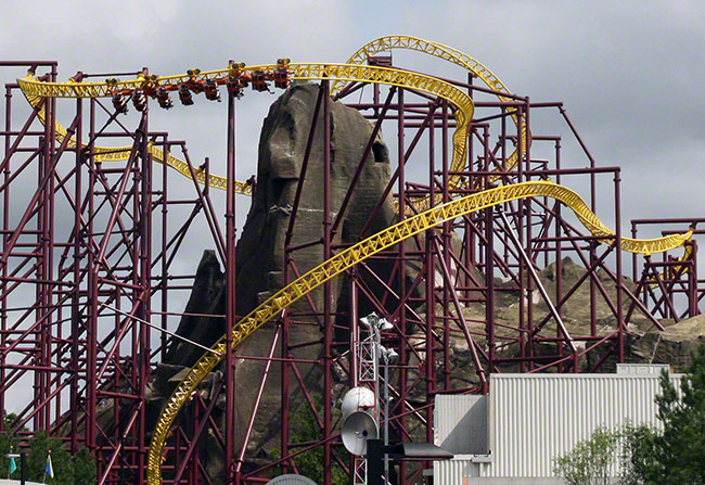 The Volcano Rollercoaster at Kings Dominion, Doswell, Virginia