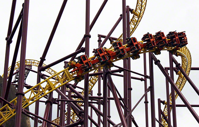 The Volcano Rollercoaster at Kings Dominion, Doswell, Virginia