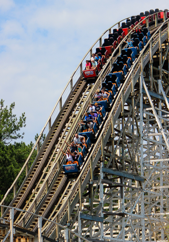 The Racer 75  Roller Coaster - The American Coaster Enthusiasts Coaster Con 41 at Kings Dominion, Doswell, Virginia