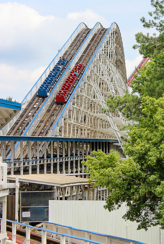 The Racer 75 Roller Coaster - The American Coaster Enthusiasts Coaster Con 41 at Kings Dominion, Doswell, Virginia