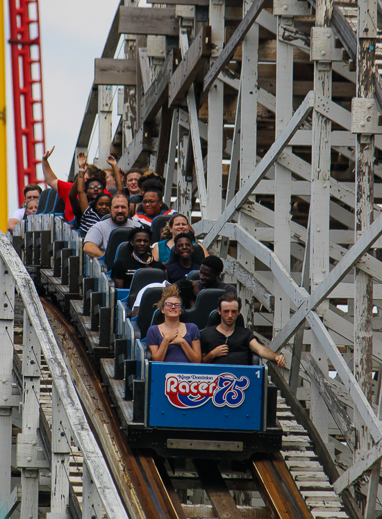 The Racer 75 Roller Coaster - The American Coaster Enthusiasts Coaster Con 41 at Kings Dominion, Doswell, Virginia