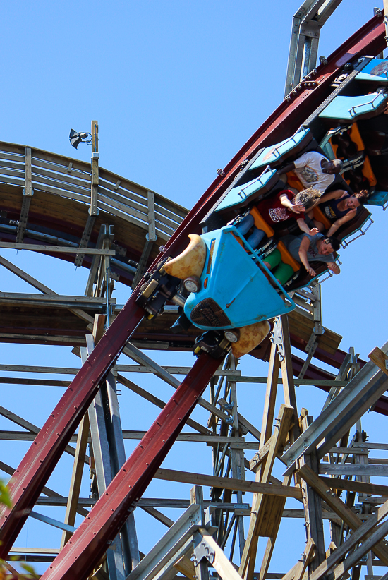 The New for 2018 Twisted Timbners Roller Coaster - The American Coaster Enthusiasts Coaster Con 41 at Kings Dominion, Doswell, Virginia