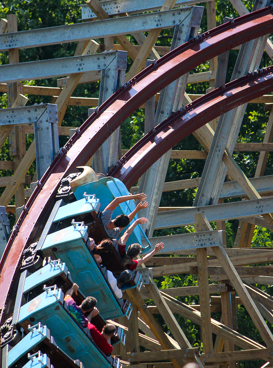 The New for 2018 Twisted Timbners Roller Coaster - The American Coaster Enthusiasts Coaster Con 41 at Kings Dominion, Doswell, Virginia