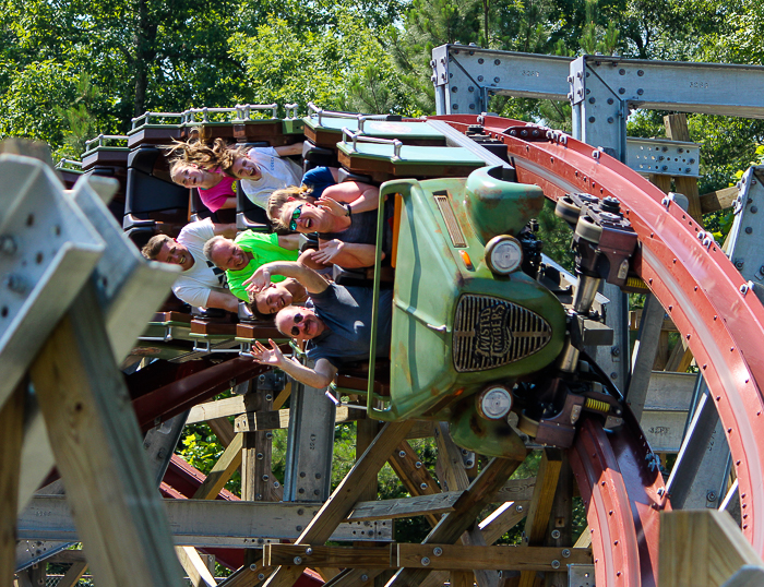 The New for 2018 Twisted Timbners Roller Coaster - The American Coaster Enthusiasts Coaster Con 41 at Kings Dominion, Doswell, Virginia