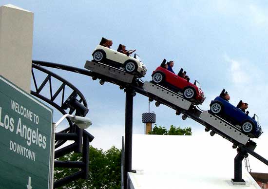 The Italian Job Stunt Track Media Day at Paramount's Kings Island, Kings Mills, Ohio