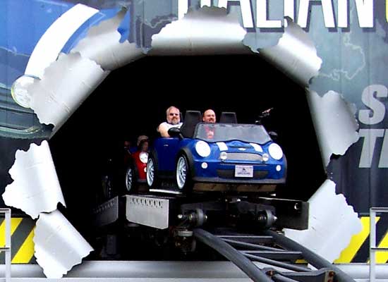 The Italian Job Stunt Track Media Day at Paramount's Kings Island, Kings Mills, Ohio