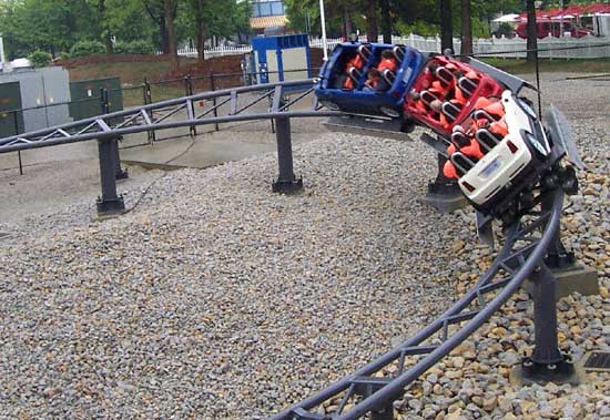 The Italian Job Stunt Track Media Day at Paramount's Kings Island, Kings Mills, Ohio