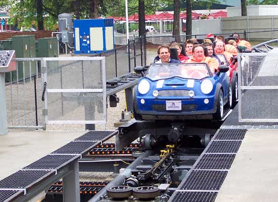 The Italian Job Stunt Track Media Day at Paramount's Kings Island, Kings Mills, Ohio