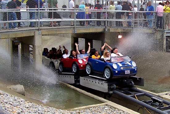 The Italian Job Stunt Track Media Day at Paramount's Kings Island, Kings Mills, Ohio