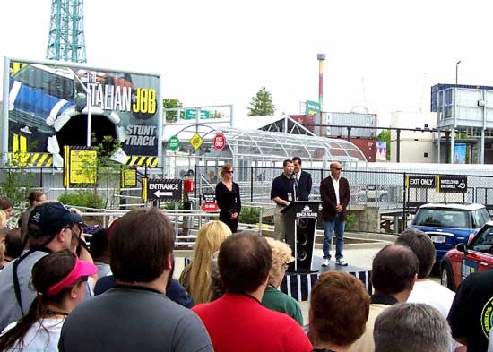 The Italian Job Stunt Track Media Day at Paramount's Kings Island, Kings Mills, Ohio