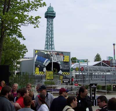 The Italian Job Stunt Track Media Day at Paramount's Kings Island, Kings Mills, Ohio