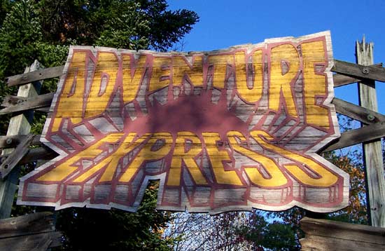 The Adventure Express Roller Coaster at Paramount's Kings Island, Kings Mills, Ohio