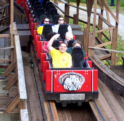 The Beast Roller Coaster at Paramount's Kings Island, Kings Mills, Ohio