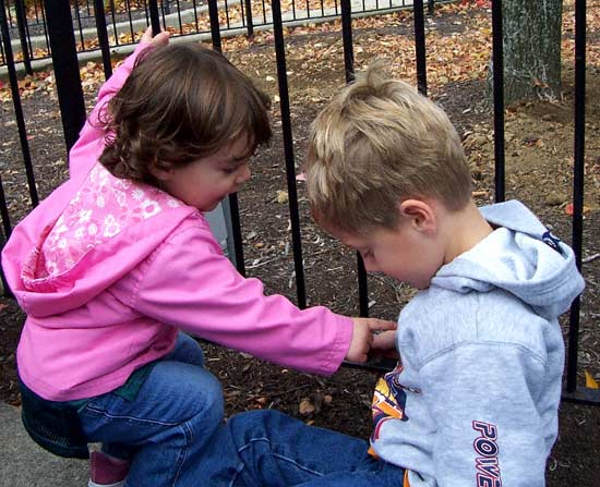 Bond Making Friends at Paramount's Kings Island, Kings Mills, Ohio